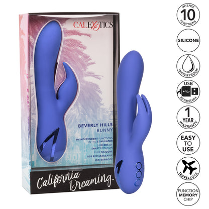 Waterproof Rechargeable Vibrator California Dreaming Beverly Hills Bunny Vibe