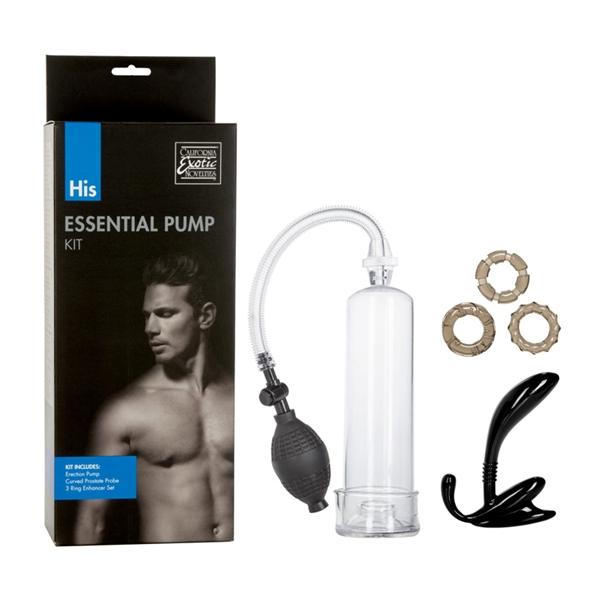 Penis Pump Kit Includes Prostate Probe & Rings His Essential