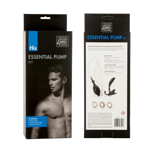 Penis Pump Kit Includes Prostate Probe & Rings His Essential