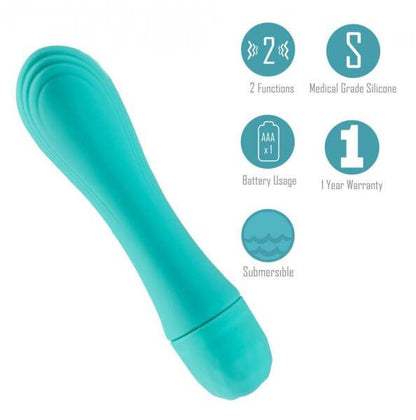 Silicone Mini Vibrator 2 Speed Laney 4.5 In.